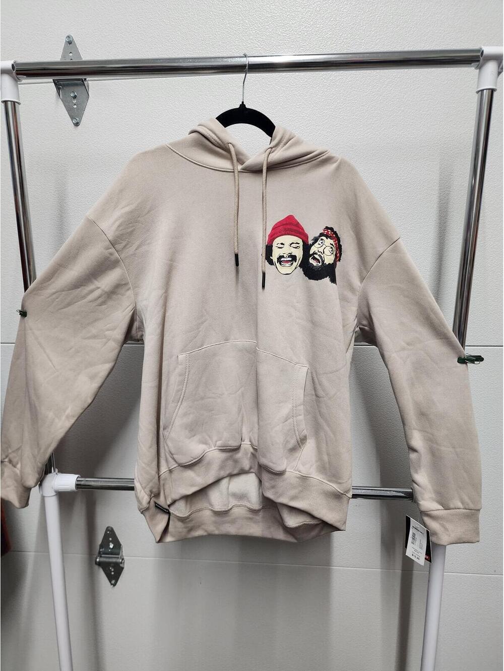 Cheech & Chong Up In Smoke Graphic Hoodie Sweatshirt Members Only Size XL
